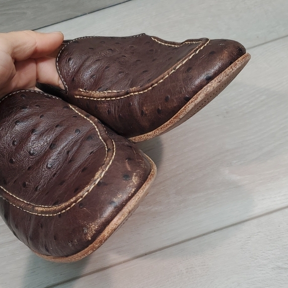 Donald j Pliner Mens Mathis Loafer Ostrich Leather Slip on dress shoes sz 7 main image 10